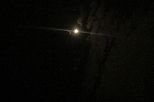 ほったらかし温泉　10月　早朝の空