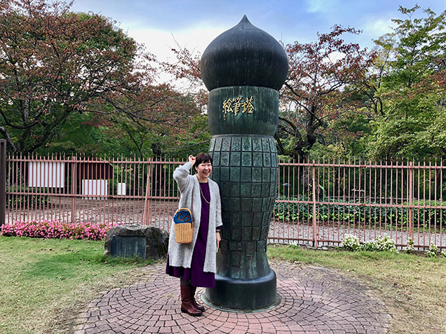 高岡古城公園の絵筆塔