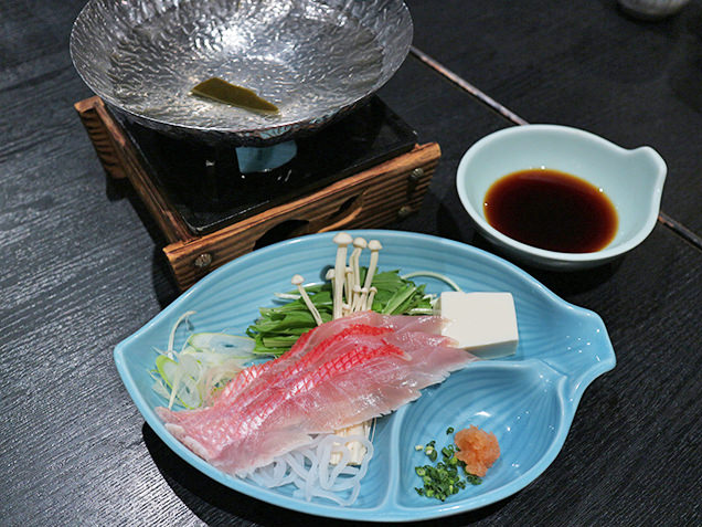 金目鯛のしゃぶしゃぶ