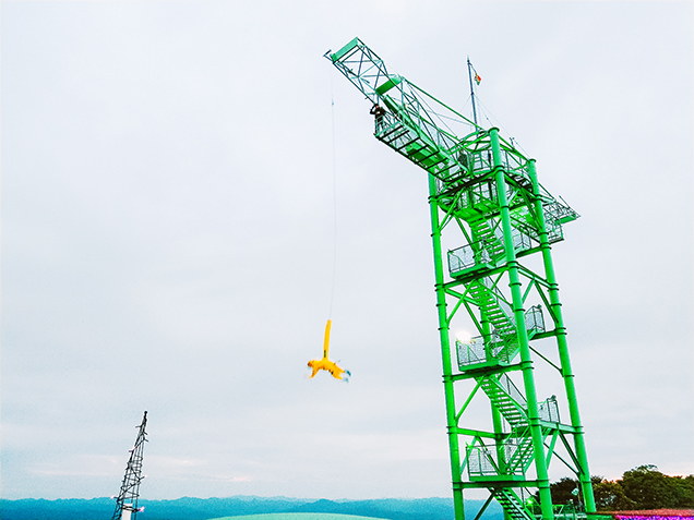 マザー牧場　バンジージャンプ　はましゃか