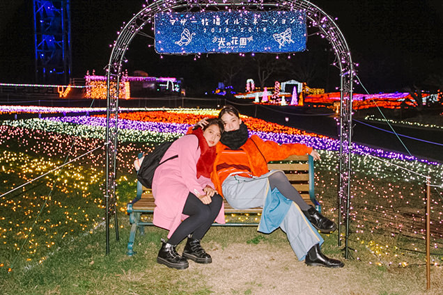 マザー牧場　光の花園　イルミネーション　はましゃか