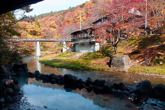 大沢の湯から見える景色