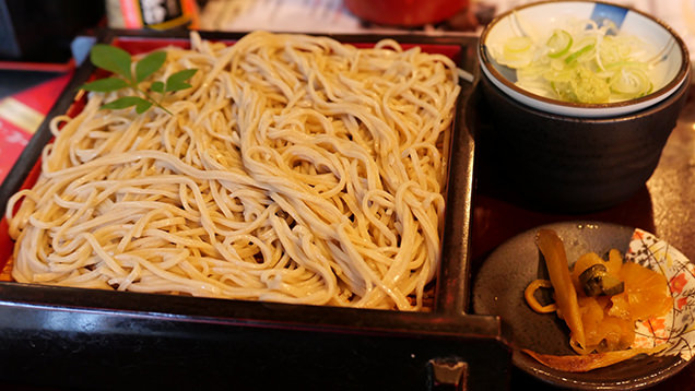 鹿島神宮　湧水茶屋一休　湧水せいろそば