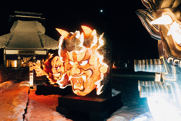星野リゾート　青森屋　ねぶた雪灯り