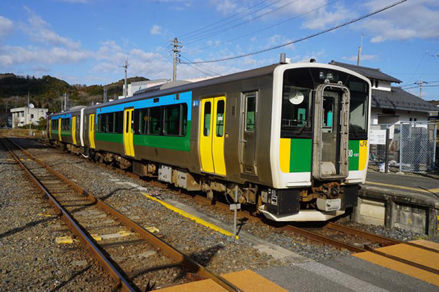 キハE130形気動車 JR久留里線 久留里駅