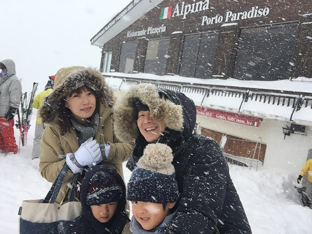 レストラン「Alpina（アルピナ)」前