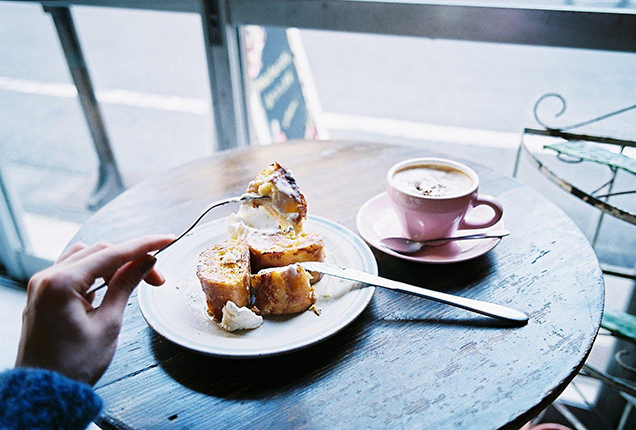 フレンチトーストとウィンナーコーヒー