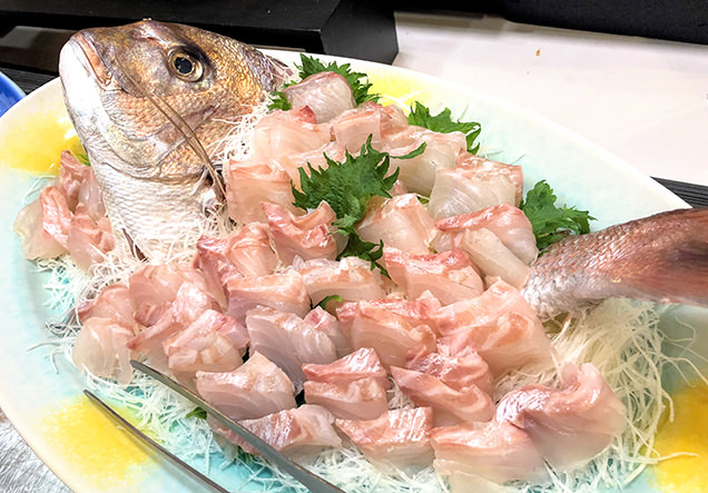 鯛のお刺身