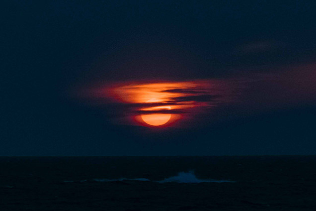 堂ヶ島からの夕日