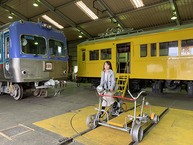 保線用に使われる軌道自転車