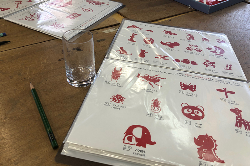 月夜野びーどろパークのサンドブラスト体験