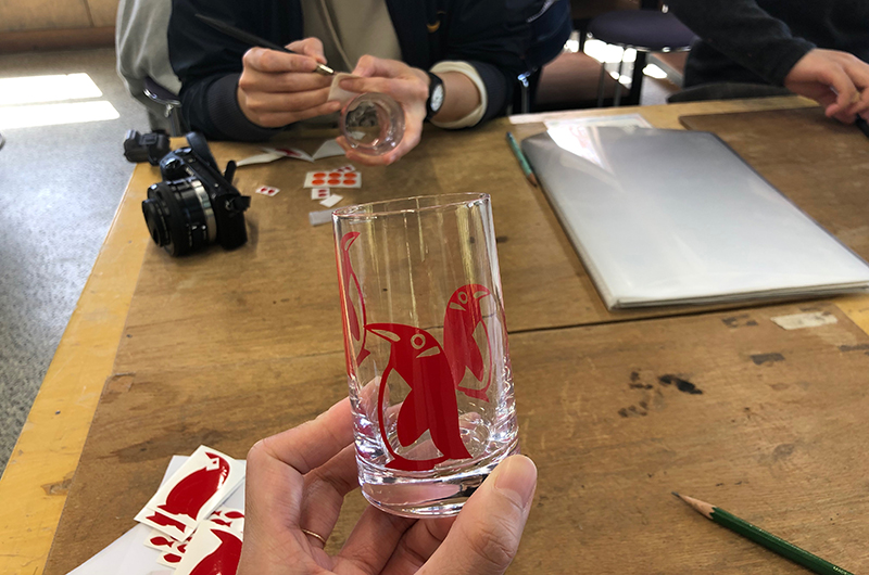 月夜野びーどろパークのサンドブラスト体験