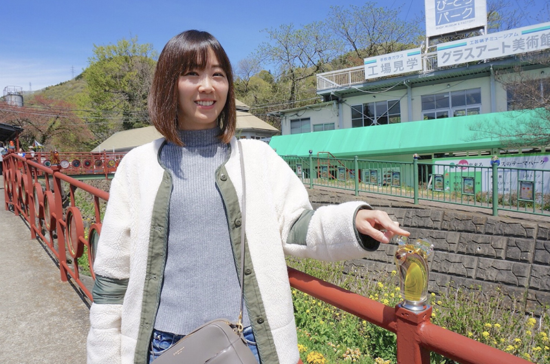 月夜野びーどろパークの入口