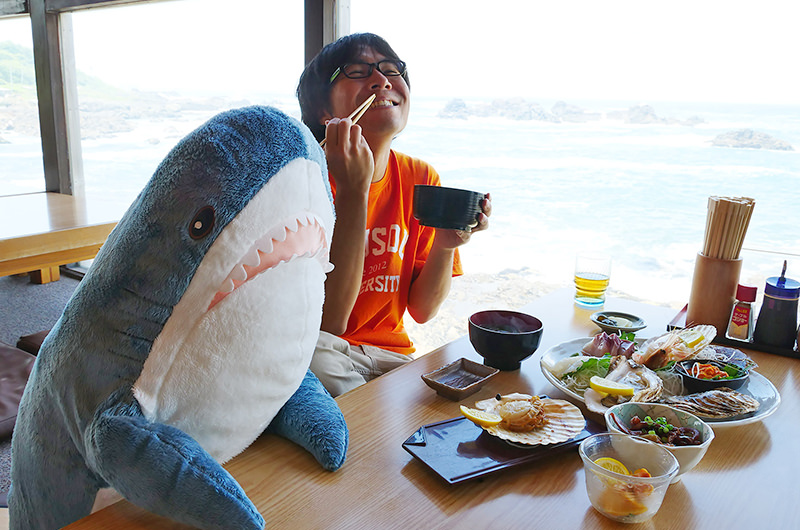 小舟渡で刺身定食