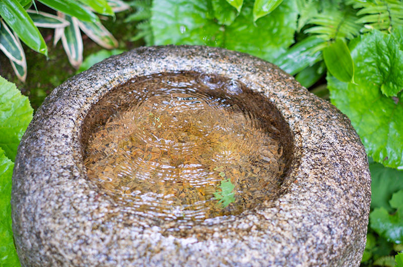 茶室で用いられるつくばい