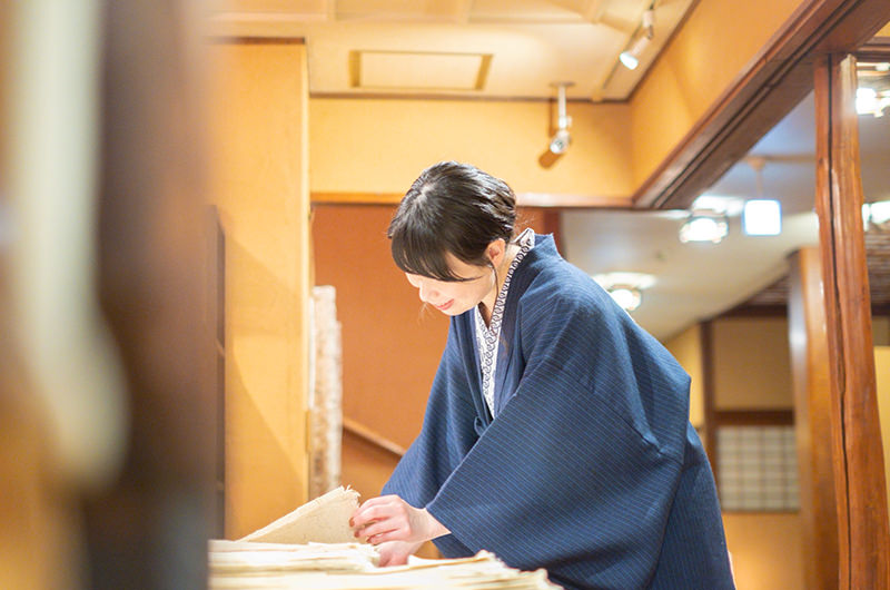 和紙の展示販売