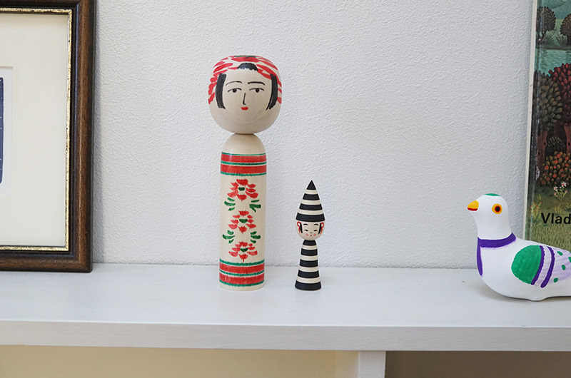 玩愚庵こけし屋で購入した、仙台こけし