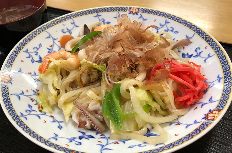 海鮮焼きうどん