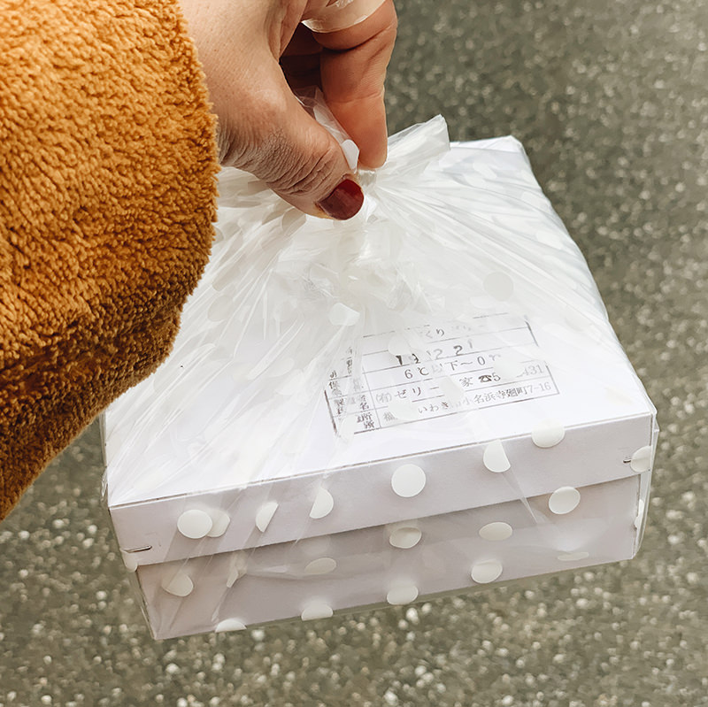 ゼリーをお持ち帰り