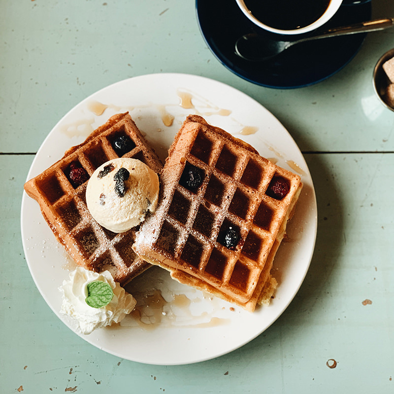 ラムレーズンワッフル