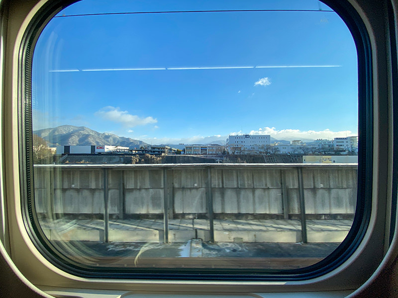 北陸新幹線の車窓
