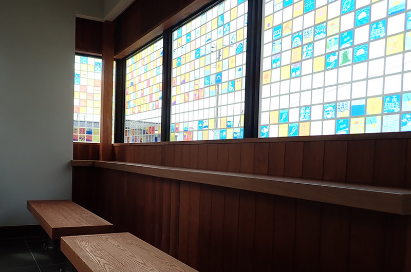 桑川駅の待合室