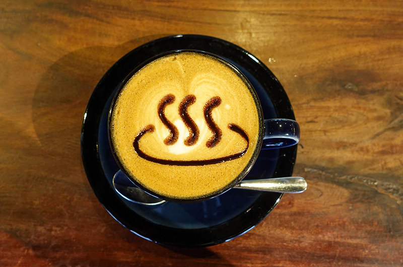 温泉マークカプチーノ