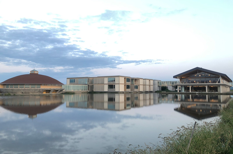 早朝のスイデンテラス