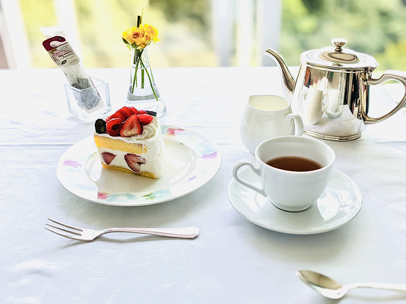 ケーキと紅茶