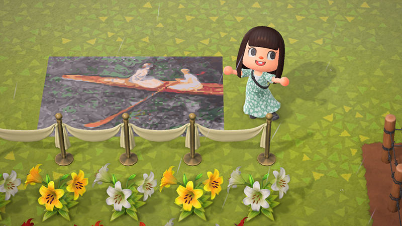 あつ森　マイデザイン　バラ色のボート