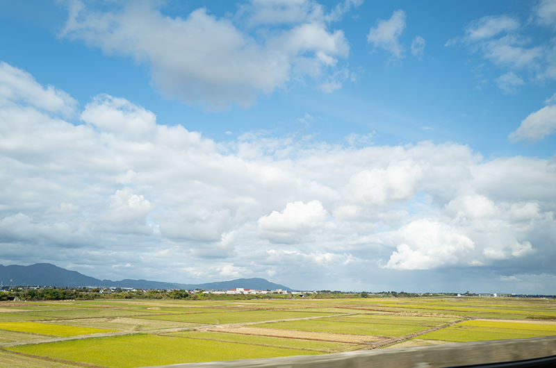 上越新幹線 新潟駅付近の車窓