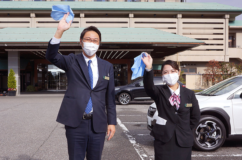 まつや千千 お見送り