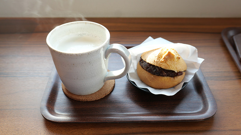 ホットミルク あんバター甘食