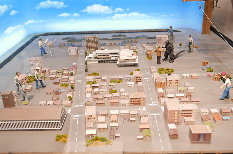 ジオラマ「架空の東宝スタジオ」