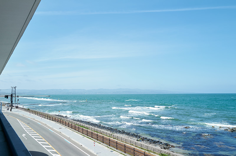道の駅「雨晴」からの眺め