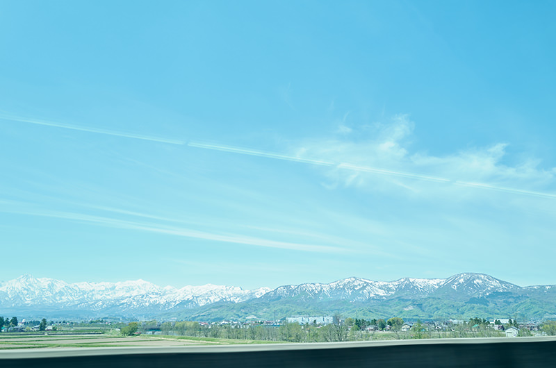 北陸新幹線 車窓 糸魚川駅手前