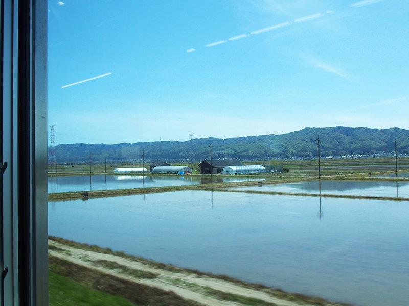 車窓 千路駅から金丸駅付近