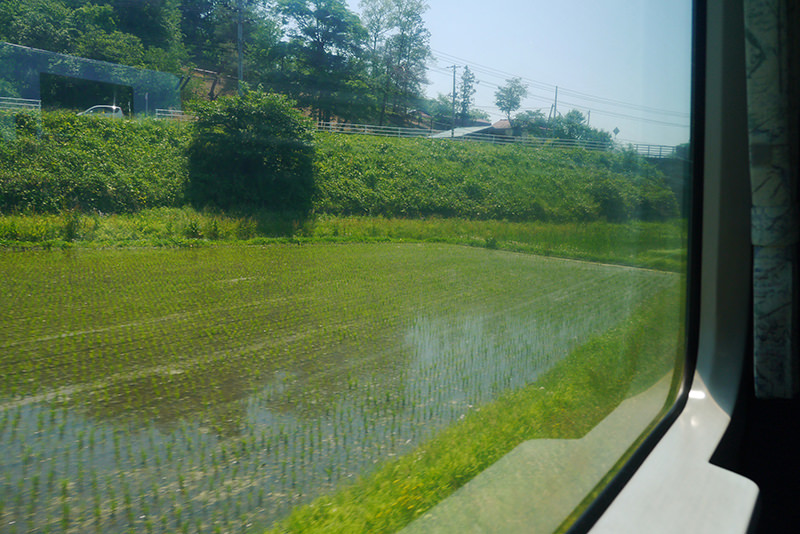 車窓　千厩町付近