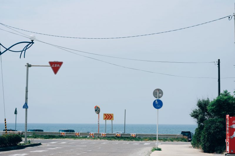 水族館周辺の海沿い
