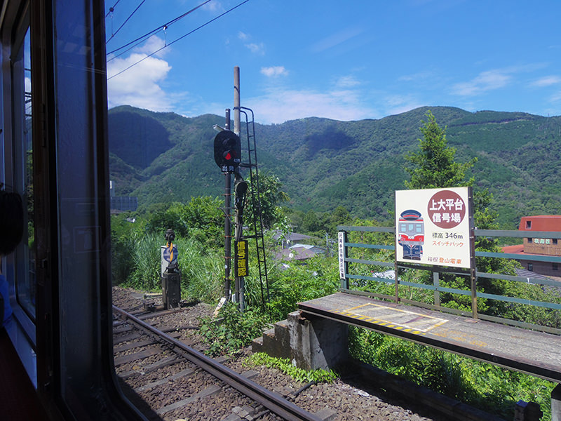 箱根登山電車　スイッチバック