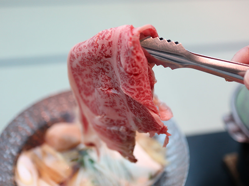 福島県産黒毛和牛の牛鍋