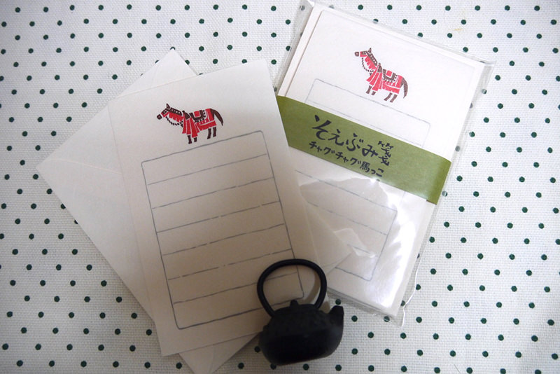 ミニ便箋＆封筒　ペーパーウェイト