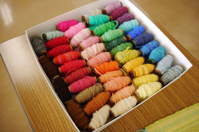 盛岡手づくり村　はたおり教室　糸