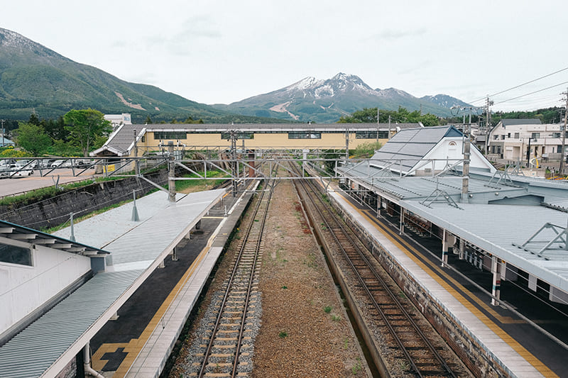 黒姫駅からの景色