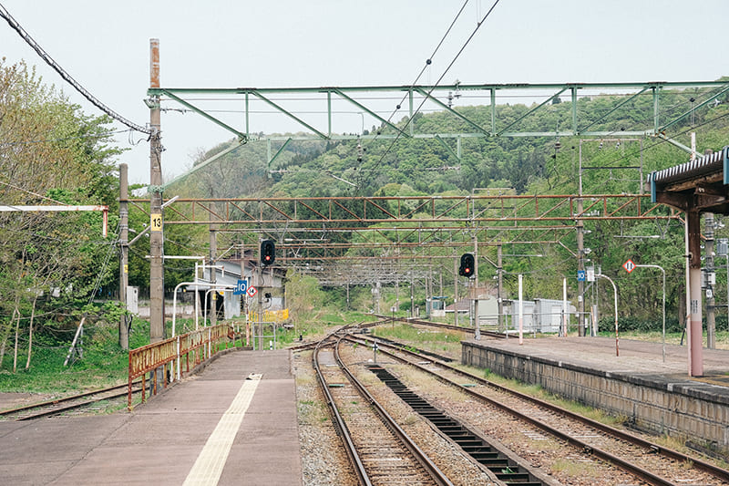妙高高原駅のホーム