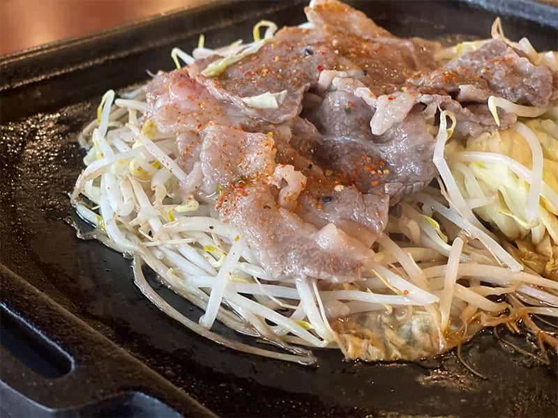 あんき屋特製　飛騨牛鉄板焼定食