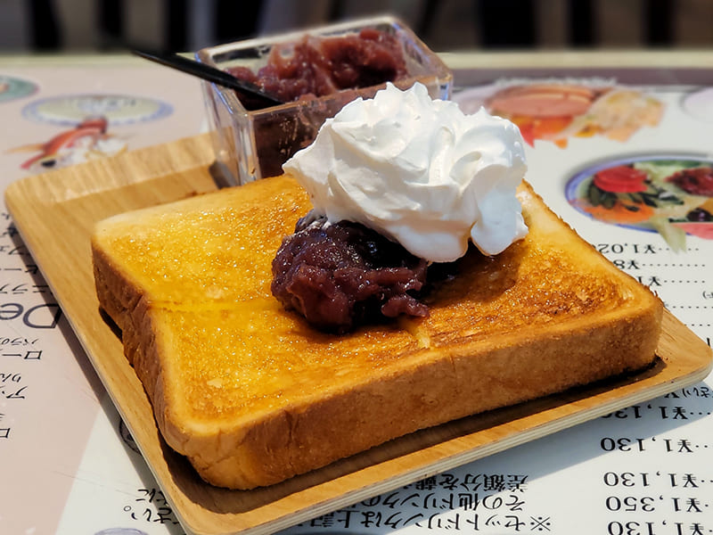 アンバターホイップトースト　筆者オリジナル