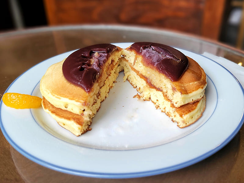 あんことバターとホットケーキ