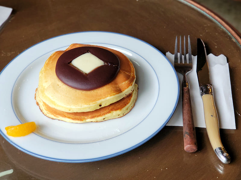 あんことバターとホットケーキ