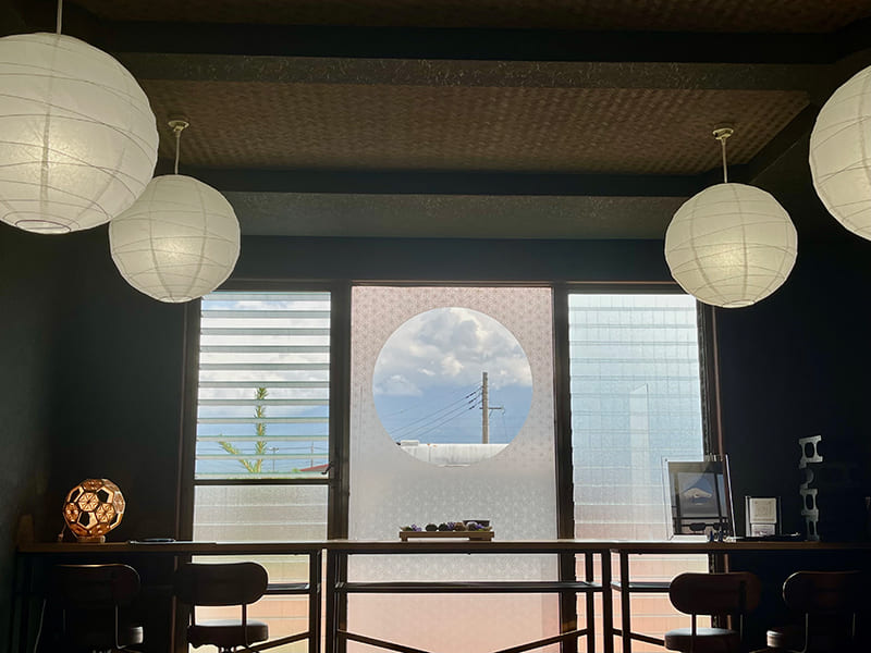 店内からの眺め